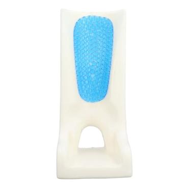 Imagem de Almofada protetora de calcanhar, almofada de apoio para os pés, alívio do estresse, protetor de calcanhar de cama de silicone para recuperação de úlceras de pressão em idosos e