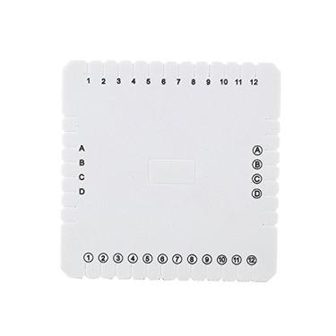 Imagem de GLOGLOW Placa de Trança de Espuma EVA Quadrada Branca para Pulseiras, Colares, Alças de Telefone, Cintos, Chaveiros, Projetos de Artesanato, Tecelagem DIY, Adequada para Crianças, (1)