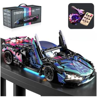 Imagem de Conjunto de blocos de construção Chodia Sport Race Car 1:14 com LED 13