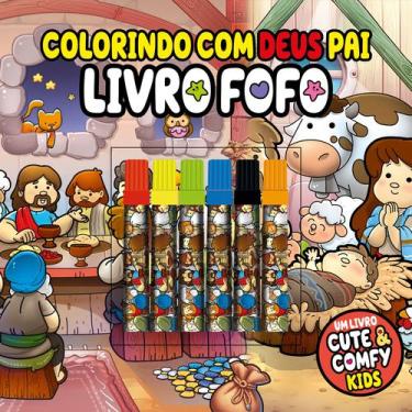Imagem de Livro - Colorindo com Deus Pai - Cute & Comfy Kids - Livro Fofo