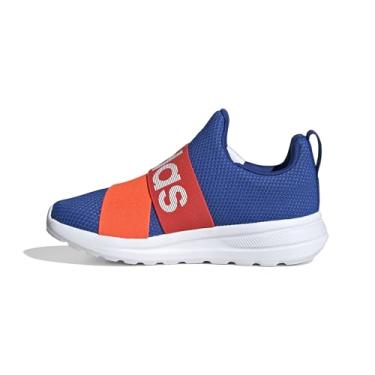 Imagem de adidas Tênis unissex infantil Lite Racer Adapt 6.0, Team azul royal/vermelho brilhante/vermelho solar, 5 Big Kid