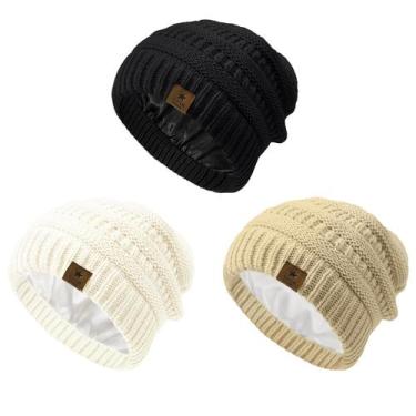 Imagem de Chapéu de inverno para bebês Century Star, gorro forrado de cetim de 6