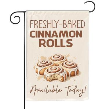 Imagem de VOTANTA (30,5 x 45,7 cm) Rolos de canela Padaria Jardim Bandeira Pão Padaria Loja Placa Fresca Produtos Assados Fazer Pão Pequenas Empresas Presente Sinal Ao Ar Livre Quintal Casa Pátio Decorações