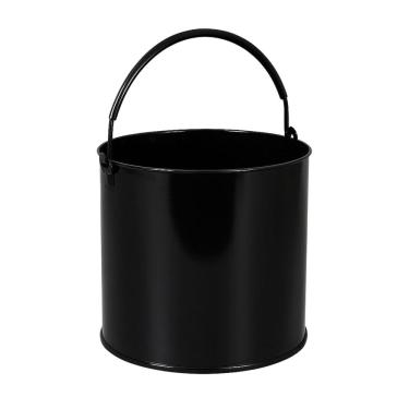 Imagem de Balde de Obra 12 Litros Preto em Aço SF02  para Construção