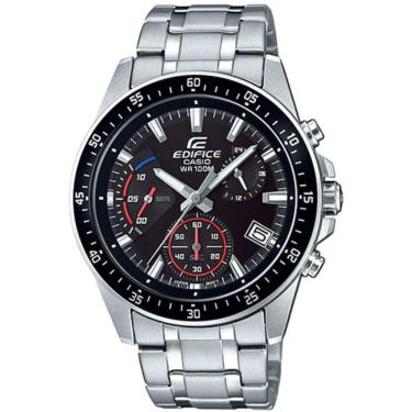 Imagem de Relógio CASIO EDIFICE masculino preto prata EFV-540D-1AVUDF