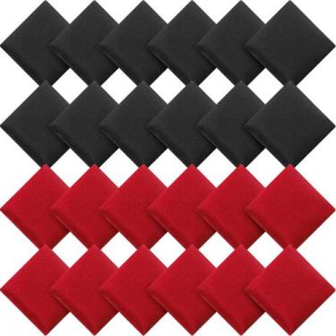 Imagem de Mini sacos de feijão de nylon Sotiff, 24 peças, 7x7 cm, vermelhos, pre