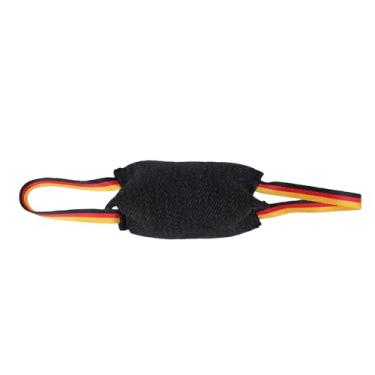 Imagem de HEEPDD Brinquedo para Puxar Cachorro, Travesseiro de Juta para Mordida de Cachorro, Brinquedo Com 2 Alças Fortes, Tecido à Prova de Rasgos Com Design Portátil para Brincadeiras Ao Ar (BLACK)