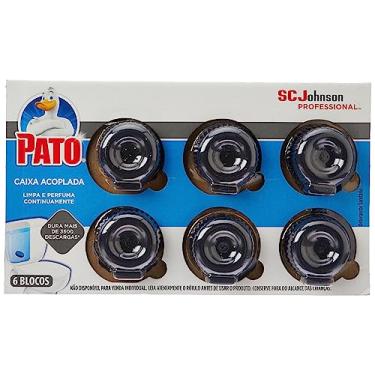 Imagem de Pato Desodorizador Sanitário Caixa Acoplada Marine, Limpeza Banheiro, 6 unidades, 40g