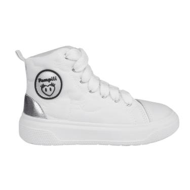 Imagem de Tênis Infantil Pampili Xp 24 Cano Alto Branco E Prata-Feminino