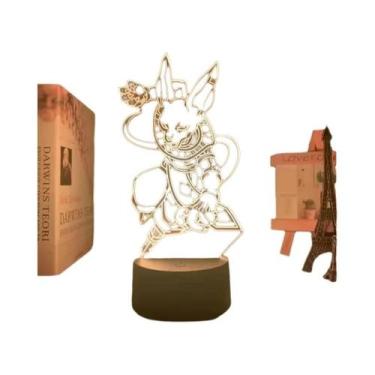 Imagem de Luminária LED Super Saiyan Goku Com Suporte De Acrílico, Decoração De 