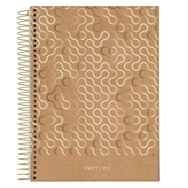 Imagem de Caderno Espiral Universitário Capa Dura 1 Matéria 80fls Kraft Color Jandaia Estampa 6