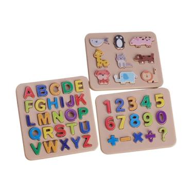 Imagem de Yunhgft Quebra-cabeça de Letras E Números para Casa de Bonecas em Escala 1:12, com Números E Decoração de Animais para Paisagens em Miniatura, Ideal para Meni, sem caixa de armazenamento