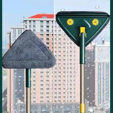 Imagem de Mop Triangular Telescópico Painel Artigo de Limpeza Multifuncional para Casa Teto Parede tijolo Vidro Espessado Ampliado