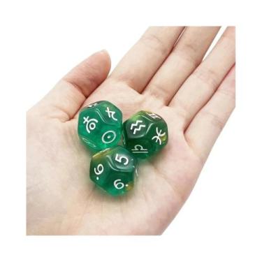Imagem de Dado De Astrologia Personalizado D12 De Alta Qualidade Em Acrílico Com