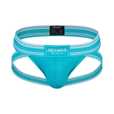Imagem de Cueca Jockstrap De Nylon De Secagem Rápida Para Homens, Roupa De Banho