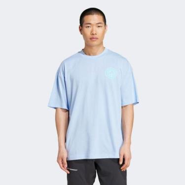 Imagem de Camiseta Adidas Gráfica Masculina, Azul, GG