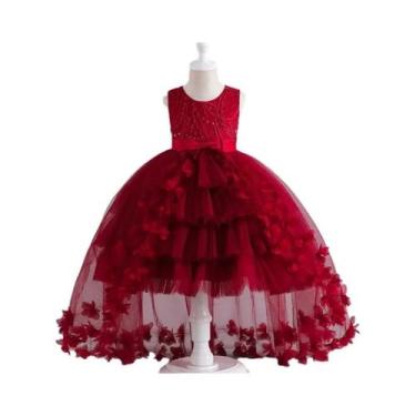 Imagem de Vestido Formal Sem Mangas Para Meninas De 3 a 12 Anos, Vestido De Prin