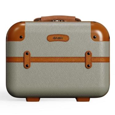Imagem de Frasqueira Viagem Super Luxo Necessaire Com Alça Transversal Feminina Elegante - Atena - Gash Champanhe