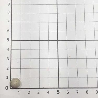 Imagem de Botão Cinza 10mm 4 Furos Plástico ABS Fosco 50Un 100Un 200Un confecção