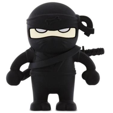 Imagem de Pen Drive Ninja Preto 8GB com Espada - Pendrive Criativo Personagem Bo