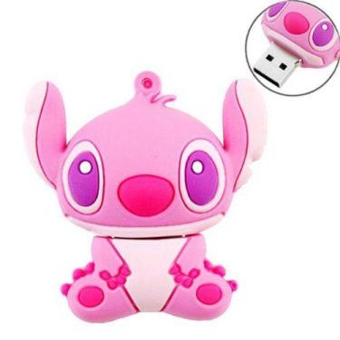 Imagem de Pen Drive 8GB Angel Disney Lilo & Stitch - Pendrive Rosa Personagem Co