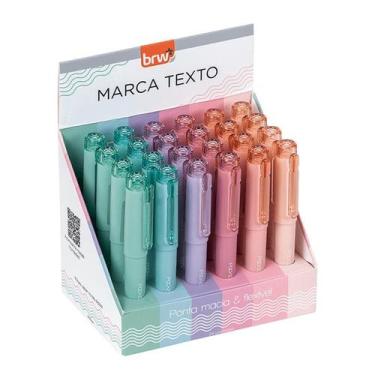Imagem de Marca Texto Pocket Pastel BRW - 6 Cores, Vinho