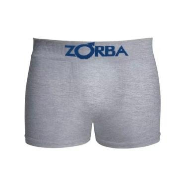 Imagem de Cueca Infantil de Algodão Boxer Seamless Zorba, G, Cinza mescla