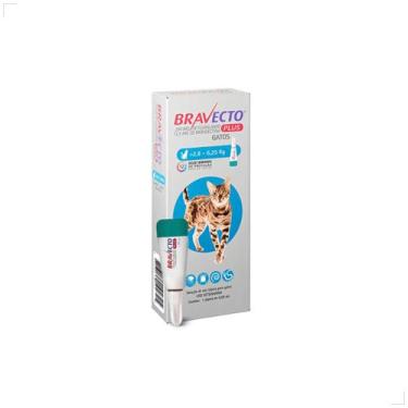 Imagem de Bravecto Plus Transdermal Antipulgas Gato 2,8 a 6,25kg 250mg Medida:25