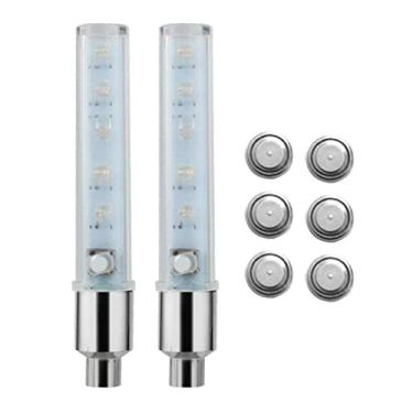 Imagem de LEIPUPA 2 Peças de Bicicleta Carro LED Pneu Válvula de Roda Tampas 5 LED Flash Luz Neon Lâmpada Noite