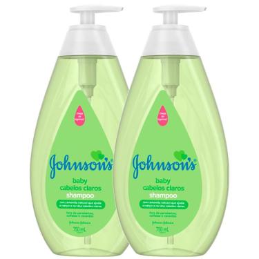 Imagem de Kit c/ 2 Shampoo Johnson's Baby Cabelos Claros 750ml