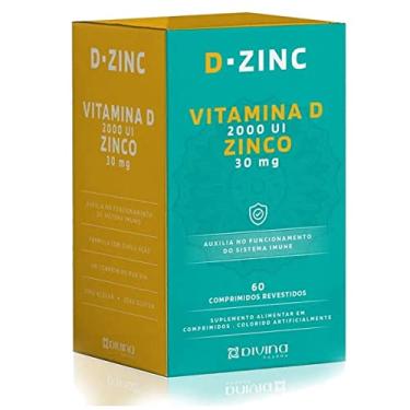 Imagem de Divina Pharma D-Zinc - Vitamina D 2.000Ui + Zinco 30Mg X 30 Comprimidos