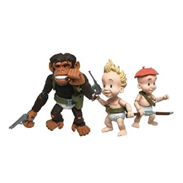 Imagem de Boss Fight Studio Sam & Max: Conjunto de bonecos de luxo Commandos de calça de borracha, multicolorido