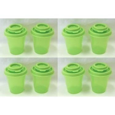 Imagem de Tupperware Conjunto de 4 saleiro e pimenteiro verde NOVO