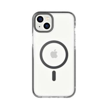 Imagem de Tech21 Capa de telefone transparente para iPhone 14 Plus Evo Crystal compatível com MagSafe® – absorção de choque e resistente a arranhões com proteção multiqueda FlexShock de 15 pés