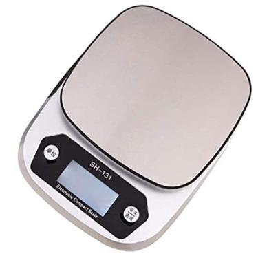 Imagem de balança alimentar digital balanças de cozinha digitais, balanças de cozinha com design ultra fino e elegante, balança de cozinha com ecrã LCD
