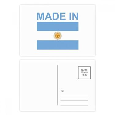 Imagem de Cartão postal Made In Argentina Country Love Cartão de felicitações de aniversário