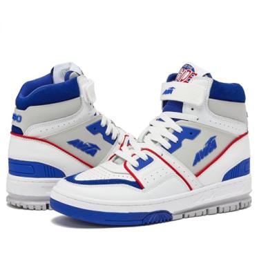 Imagem de Avia 880 Men s Basketball Shoes, Retro Sneakers for Indoor or Outdoor, Street or Court - White/Medium Blue, 15 Medium