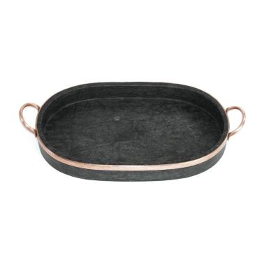 Imagem de Travessa Para lasanha  em  Pedra sabão 18 x 29 Cm - curada