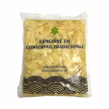 Imagem de Gengibre Em Conserva Fatiado Japonês Sushi Ganesh 1kg