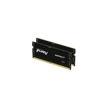Imagem de Memória RAM para Notebook Kingston Fury Impact, 32GB (2x 16GB), 5600MHz, DDR5, CL40, Preto - KF556S40IBK2-32