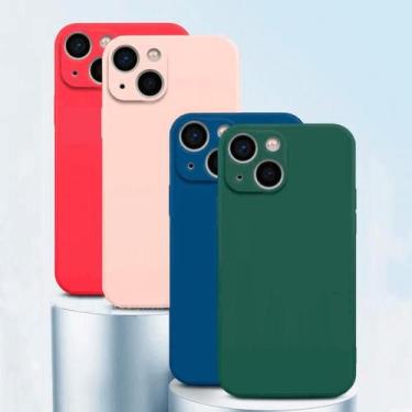 Imagem de Capa Capinha Case Aveludada Anti Impacto iPhone 14 Plus - M7, Preto