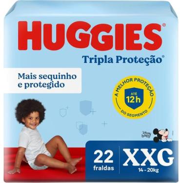 Imagem de Fraldas descartaveis huggies disney jumbo xxg com 22 unidades - Kimber