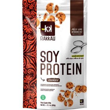 Imagem de Soy Protein Cookies Rakkau 600g - Vegano - Proteína De Soja
