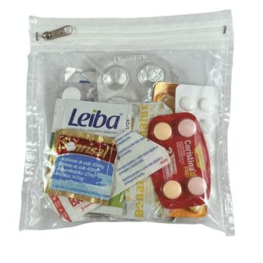 Imagem de Kit 10 Un 16x16 Embalagem Saco Organizador Multiuso Pvc Com Ziper Cost