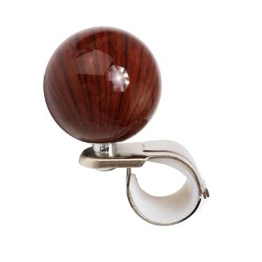 Imagem de vcoyeix Giradores de volante, ajuste antiderrapante universal, grafite acrílico, com rolamentos de esferas de metal - adequado para carros, caminhões, barcos, carrinho de golfe, tratores (madeira de