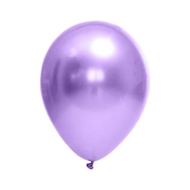 Imagem de Balão de Festa Látex Chrome - Violeta - FestBall - Rizzo