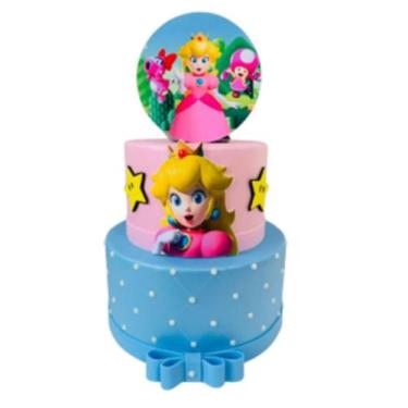 Imagem de Bolo Fake Princesa Peach - Catavento Festa dos Sonhos