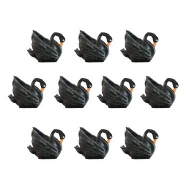 Imagem de Kit 10 mini Cisne Negro Maquetes, Mini Mundos, Terrário - Mad Maker