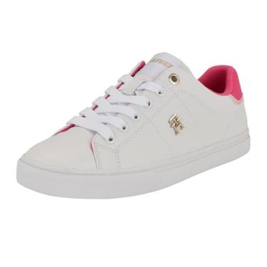 Imagem de Tommy Hilfiger Tênis feminino Lanzey, Médio Rosa/Branco 660, 41