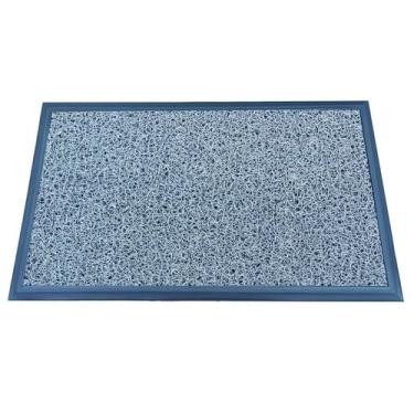 Imagem de Tapete Capacho Vinil 12mm com Borda 47x67Cm - MCores,  Cinza